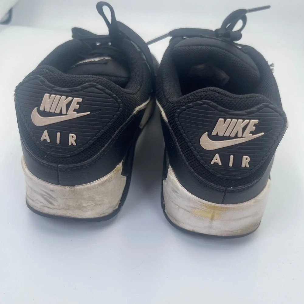 Nike Air Max 90 DH8010-002 Sneakers Womens US 9 Black Low Top Running Shoes
